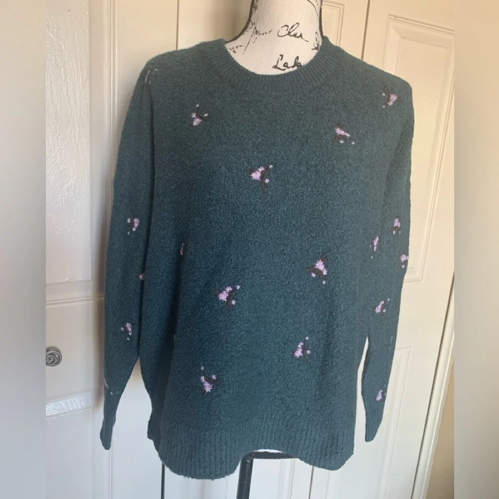 Madewell Grayish Green Wool Blend Sweater